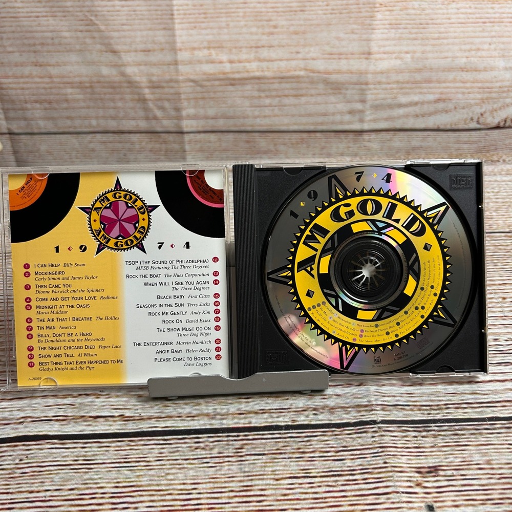 Time-Life‎ AM Gold 1974 Various Artists CD Compilation 70s Pop Soul Hits AMI-21 - Picture 4 of 4